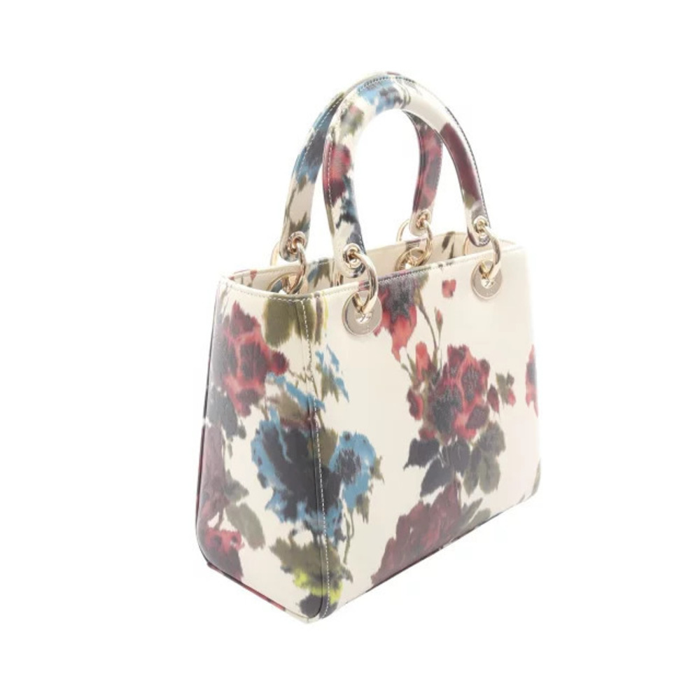Dior Multicolor Leather Handbag White LADY